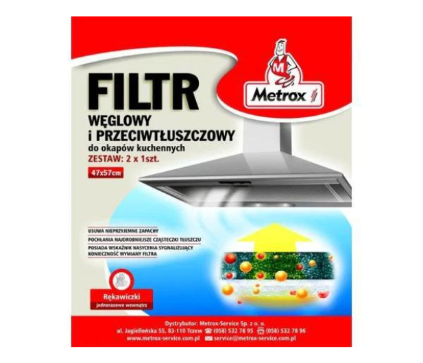 METROX METROX Filtr KOMBI ( weglowy i p-tluszczowy ) - 1379978 - zdjęcie